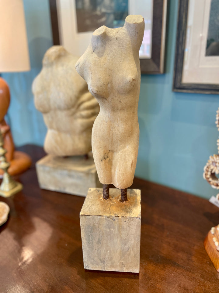 Carved Marble Lady Torso