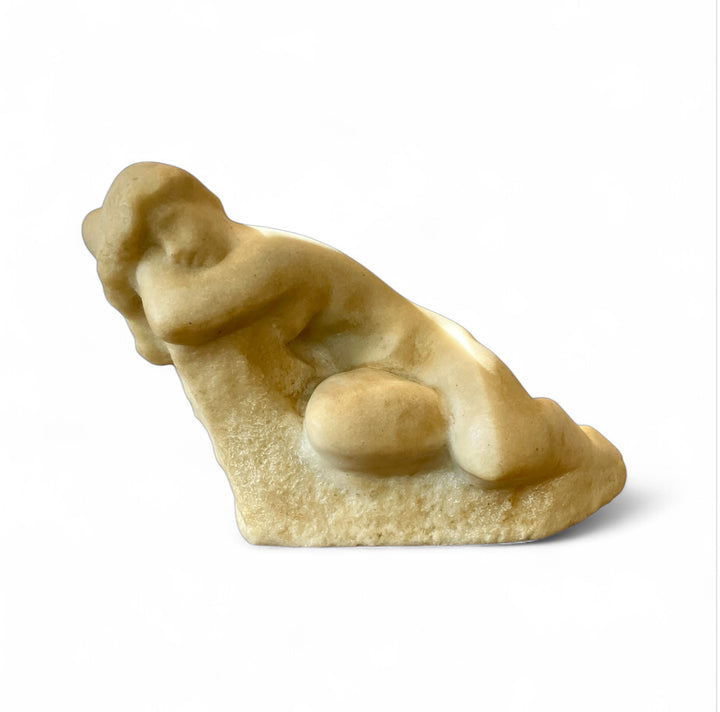 Vintage Reclining Nude  Composite Stone Sculpture, Vincent Glinsky (1895-1975)
