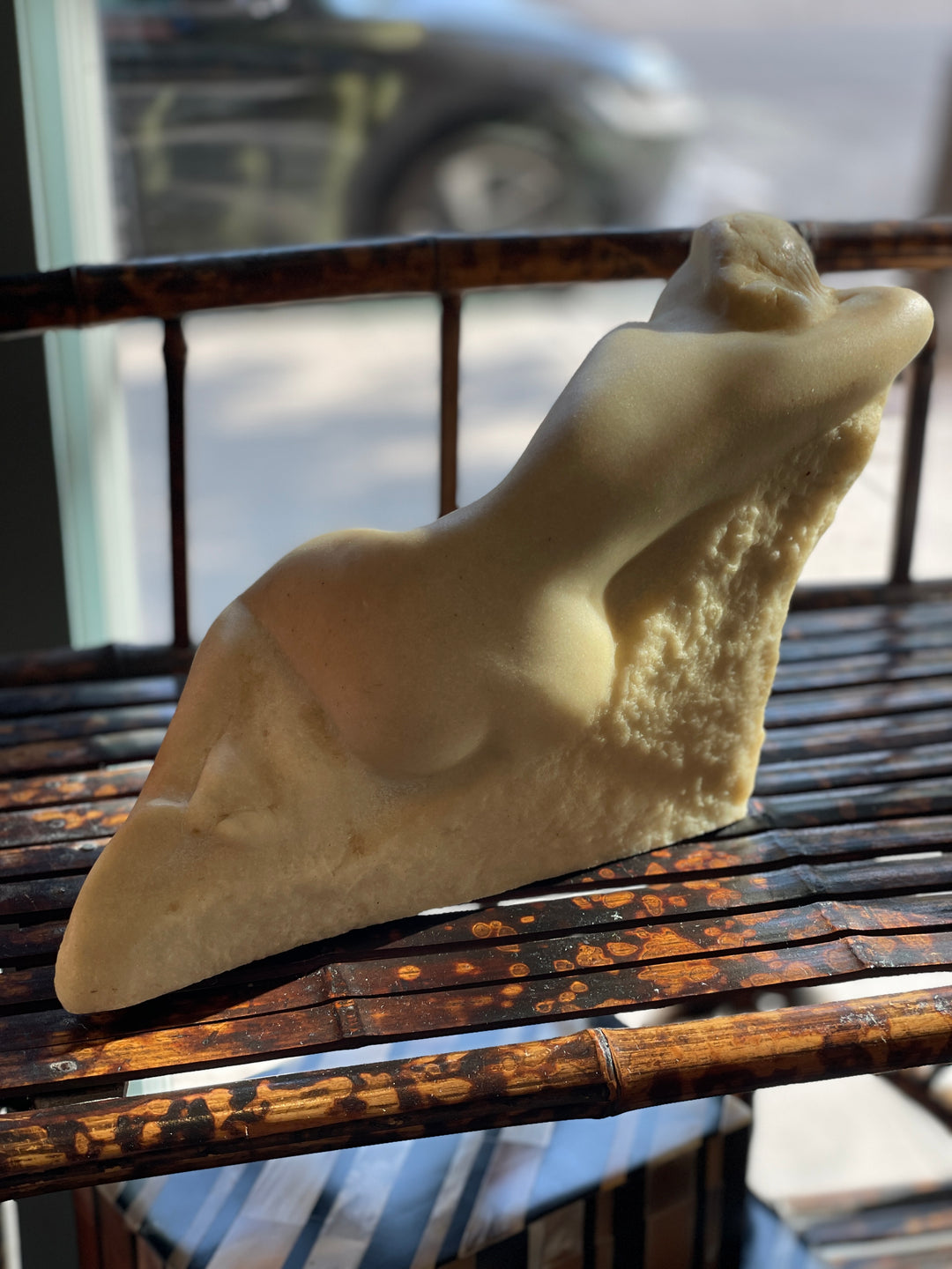 Vintage Reclining Nude  Composite Stone Sculpture, Vincent Glinsky (1895-1975)
