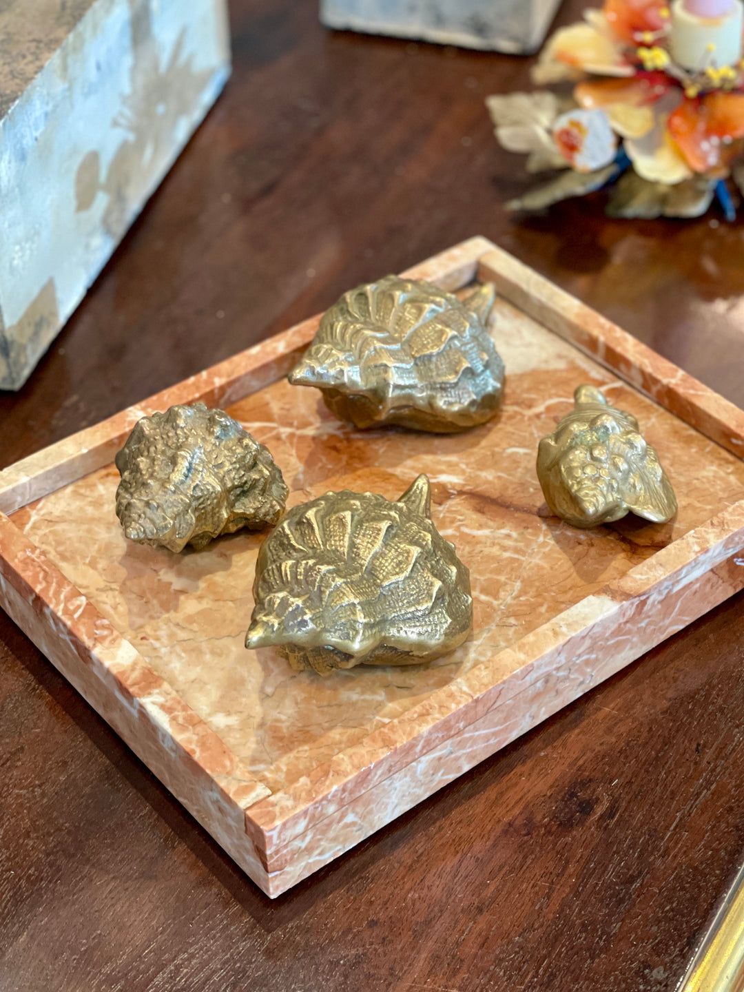 Vintage Rectangle Marble Tray