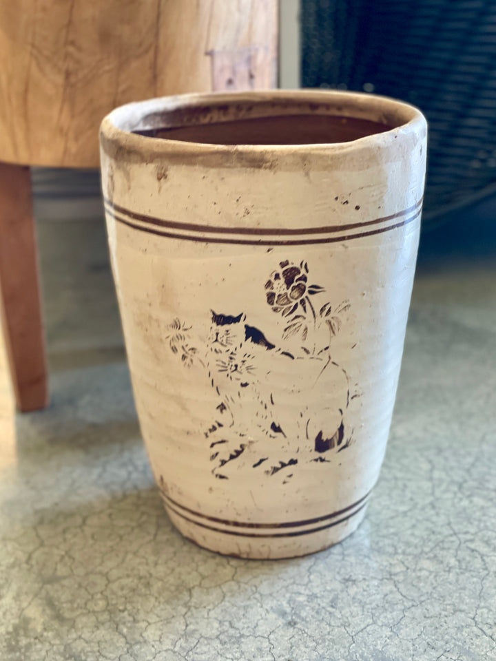 Glazed Chizou “磁州” Flower Pot