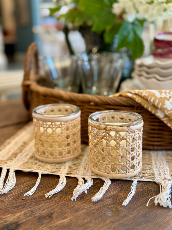 Lumingnon Cane Webbing Votive