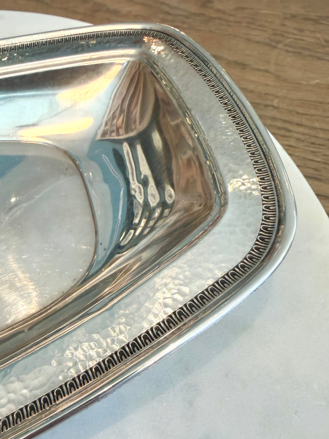 Vintage Sterling Silver Rectangular Serving Tray