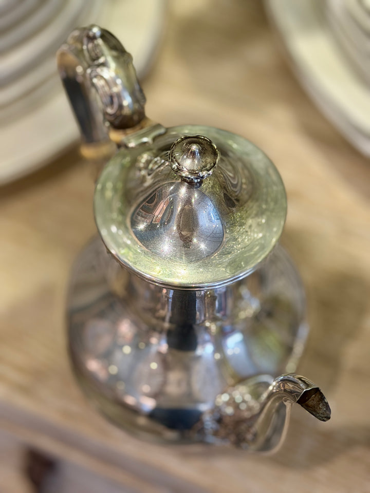 Antique Sterling Silver Small Teapot w/ Decorative Accents
