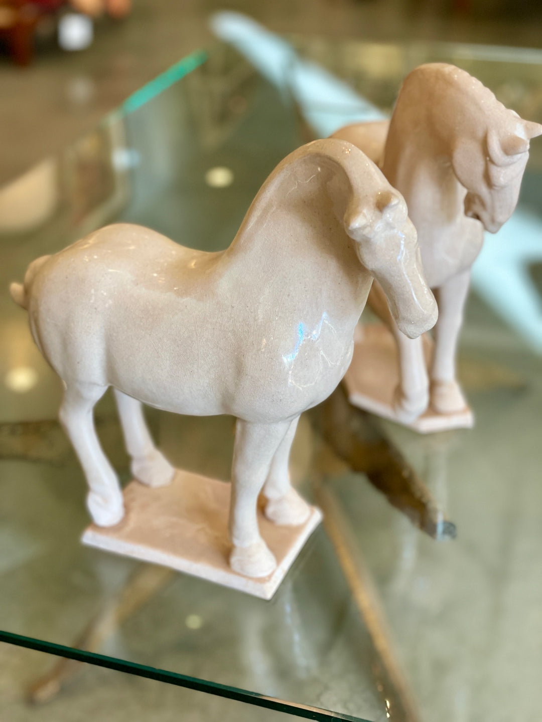 Jingdezhen Porcelain Tang Horse | Pair