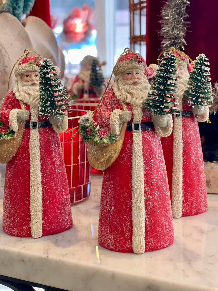 5" Holiday Santa Ornament