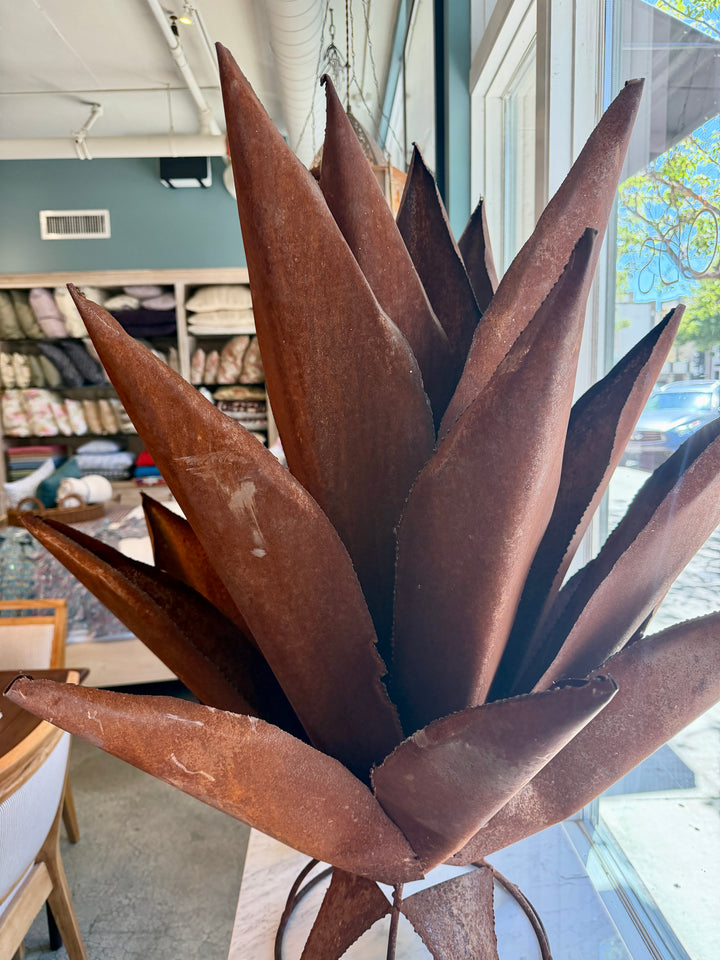 Large Handmade Metal Agave Garden / Tabletop Sculpture