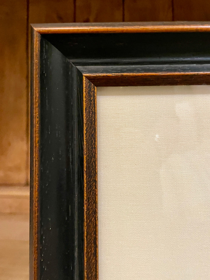 Vintage Sepia Etching of 2 Jockeys on Horseback 'Photo Finish, Signed by Artist