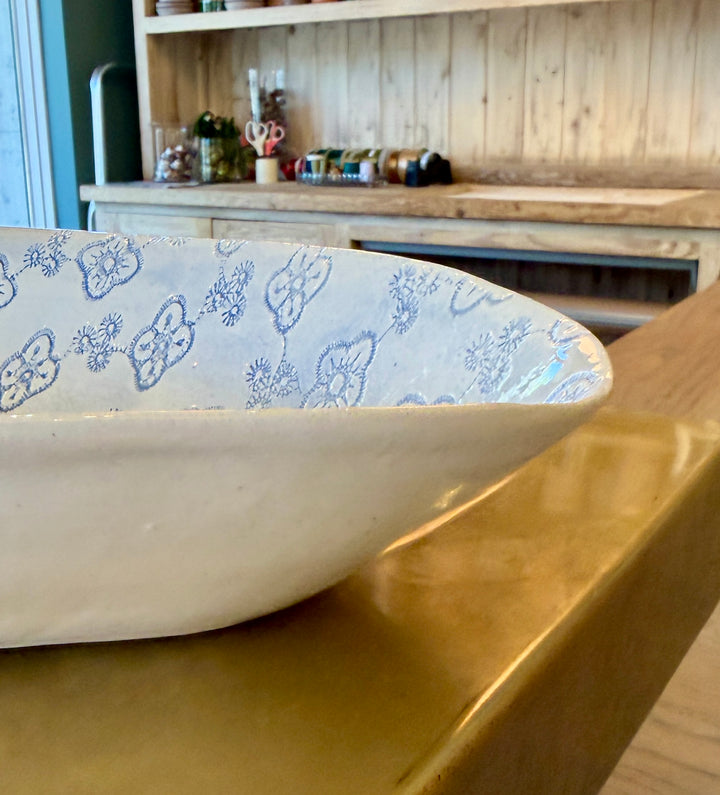 Wonki Ware - Bamboo Platter | Greek Blue | XL - A