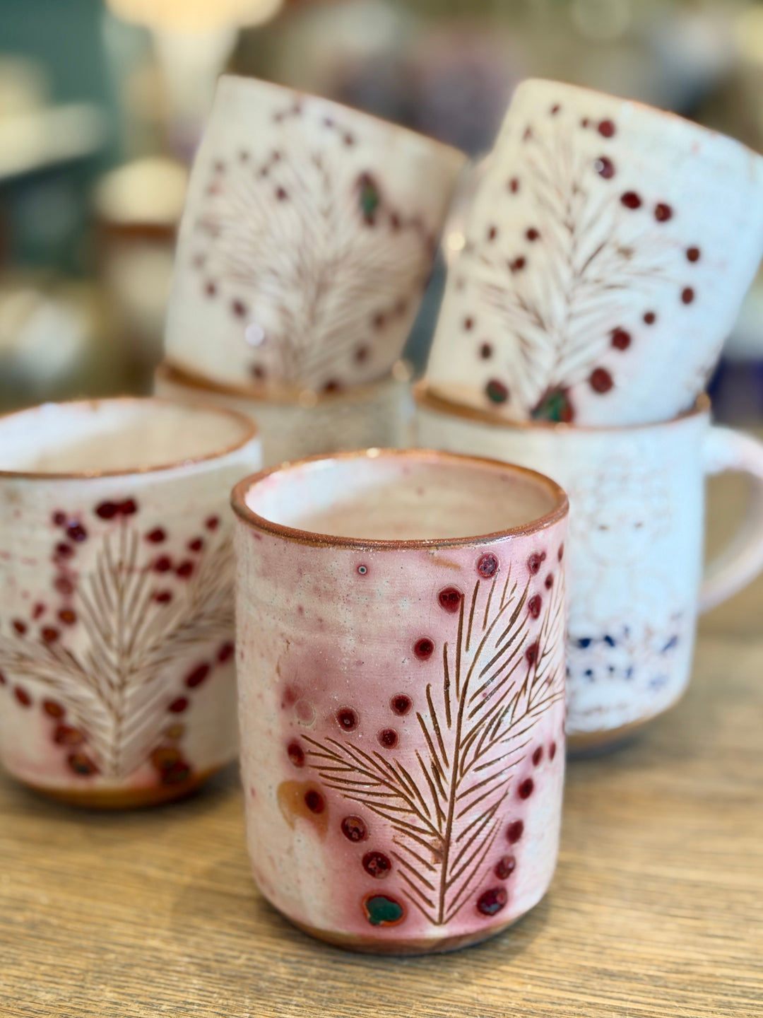 Handmade Pottery Lady Mug, Egypt