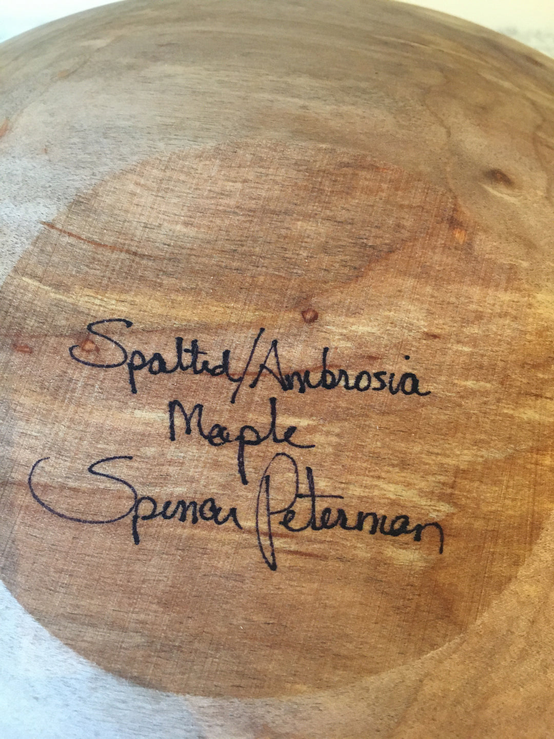 Spencer Peterman - Classic Spalted Maple Bowl | B | 15"