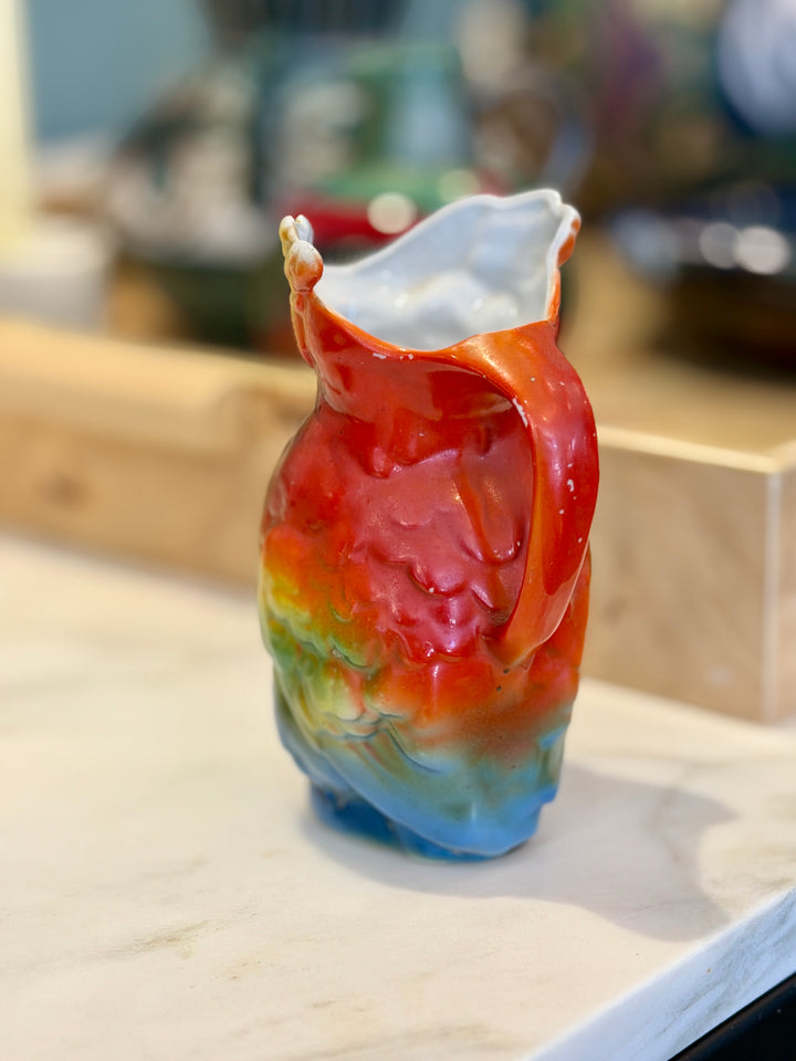 Antique Ceramic Parrot Creamer, Germany
