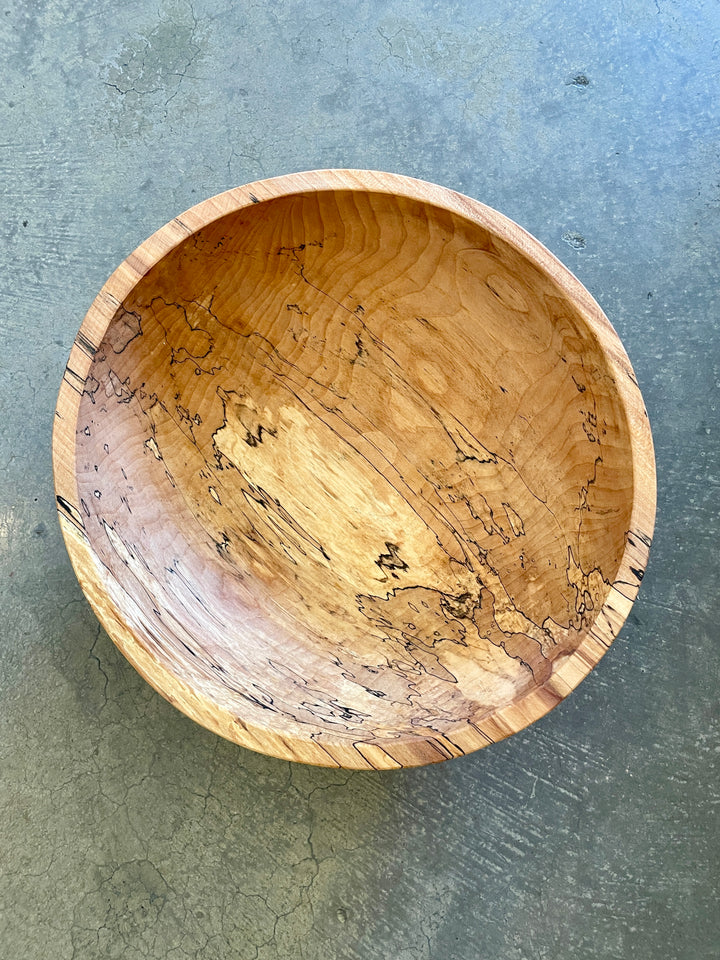 Spencer Peterman - Classic Spalted Ambrosia Maple Bowl | A | 15"