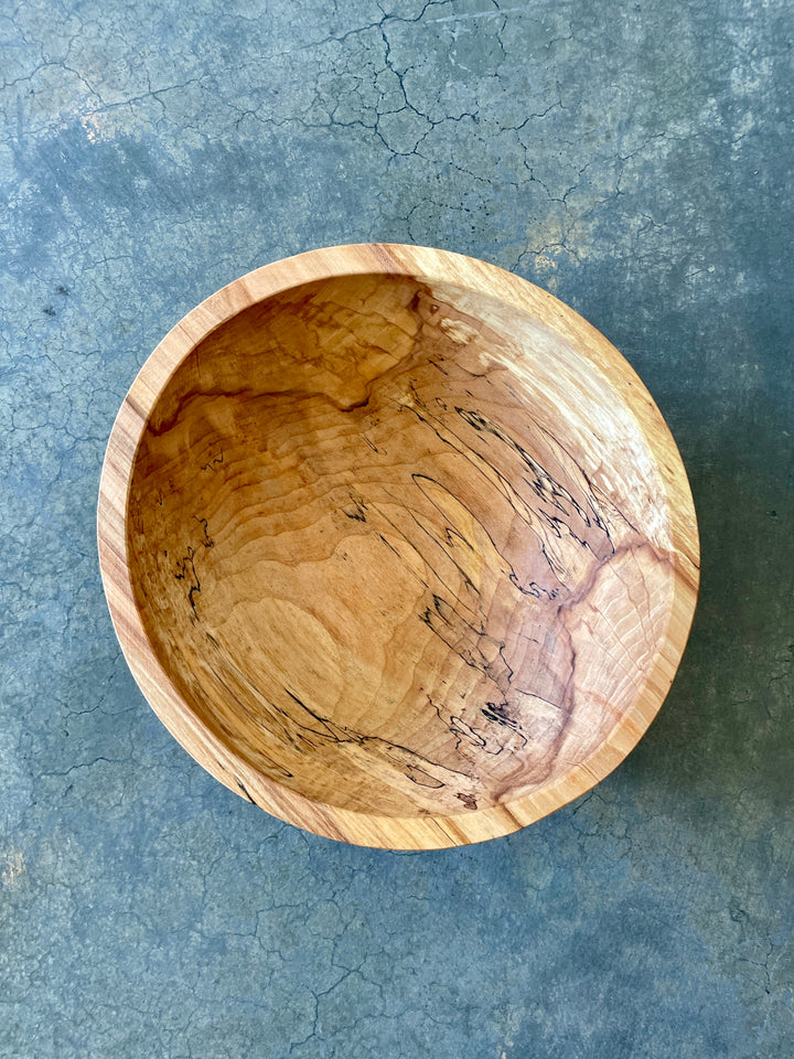 Spencer Peterman - Classic Spalted Ambrosia Maple Bowl | A | 13"