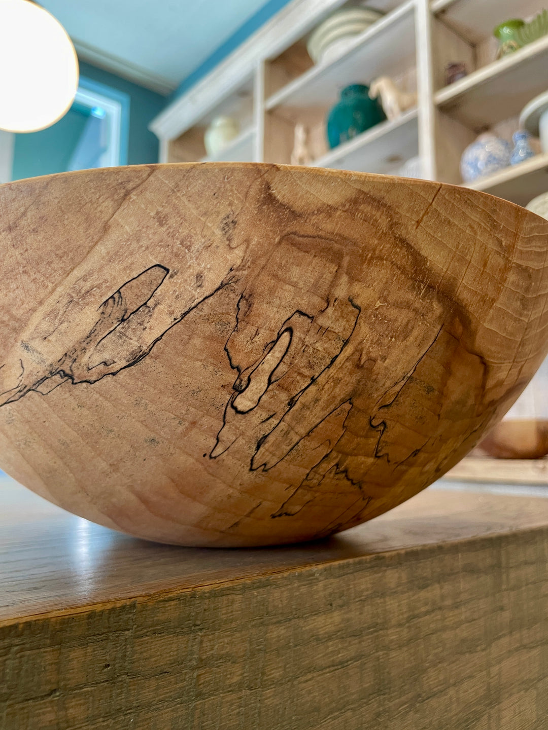 Spencer Peterman - Classic Spalted Ambrosia Maple Bowl | A | 13"