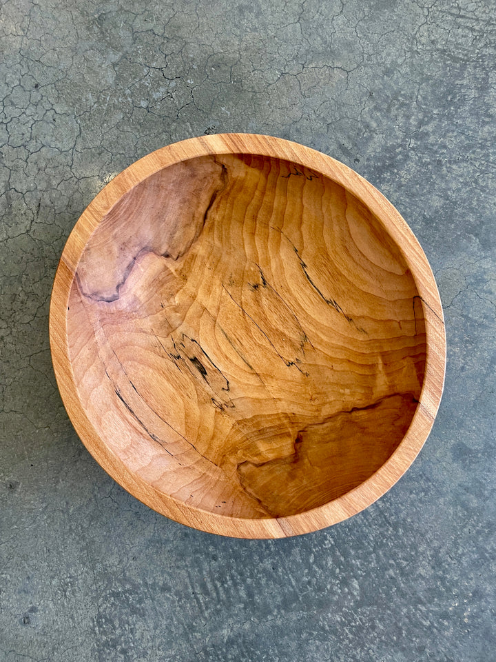 Spencer Peterman - Classic Spalted Ambrosia Maple Bowl | C | 13"