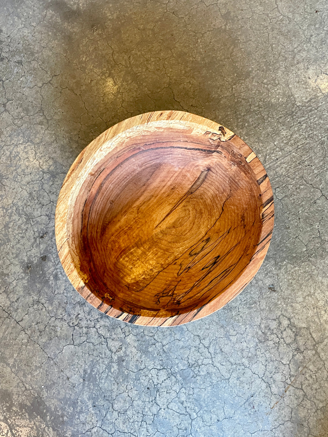Spencer Peterman - Classic Spalted Ambrosia Maple Bowl  | 10" | A