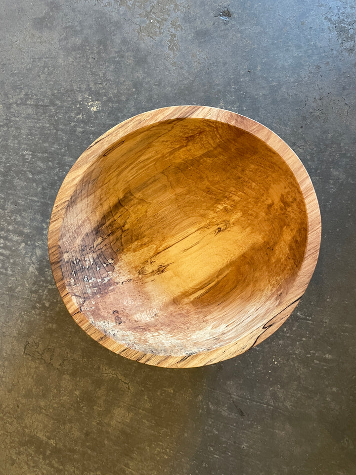 Spencer Peterman - Classic Spalted Ambrosia Maple Bowl  | 10" | B