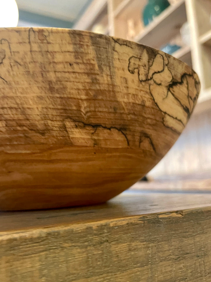 Spencer Peterman - Classic Spalted Ambrosia Maple Bowl  | 10" | C
