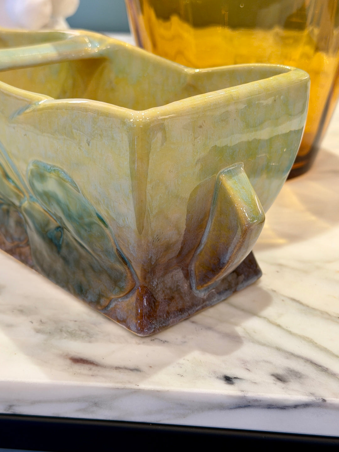 Vintage Roseville Ceramic Divided Window Planter