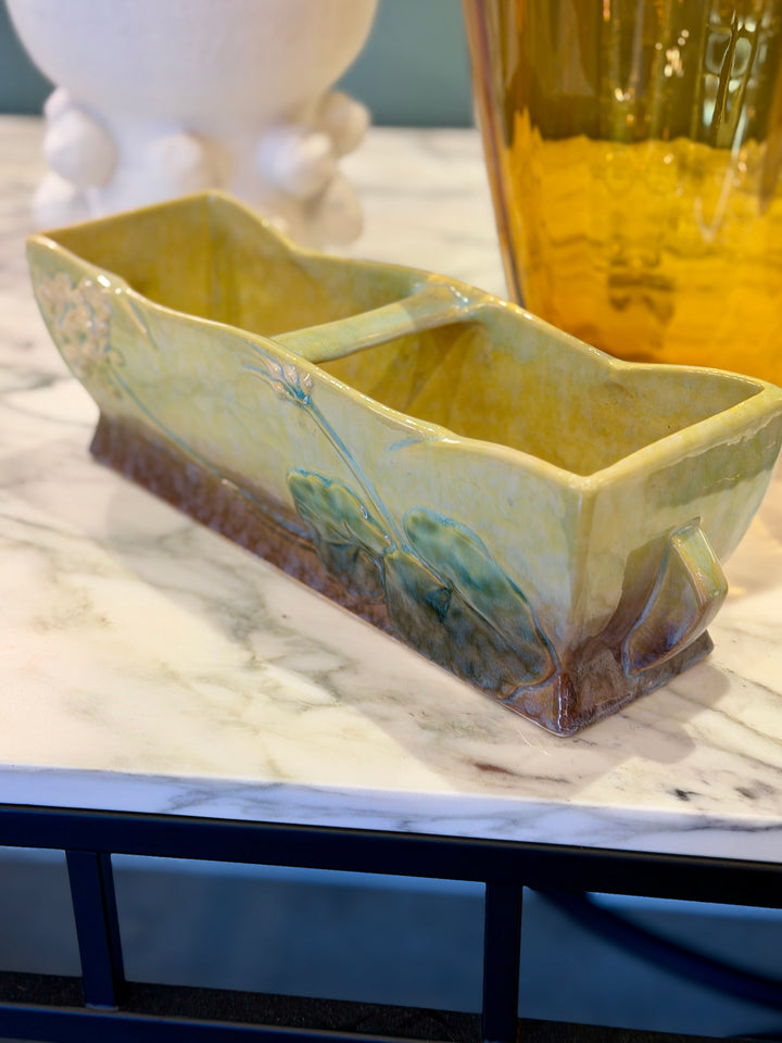 Vintage Roseville Ceramic Divided Window Planter