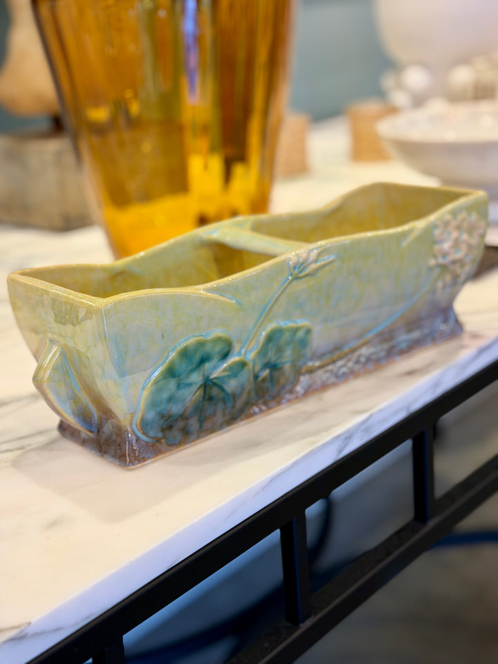 Vintage Roseville Ceramic Divided Window Planter
