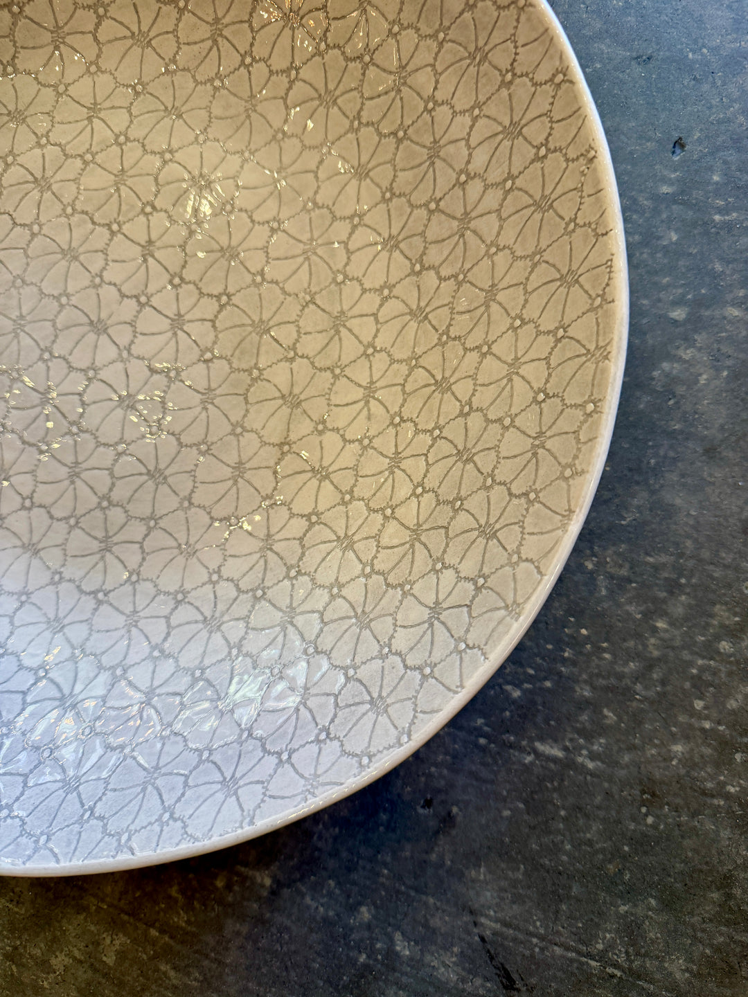 Wonki Ware - Printed Spaghetti Bowl | Warm Grey | L - A