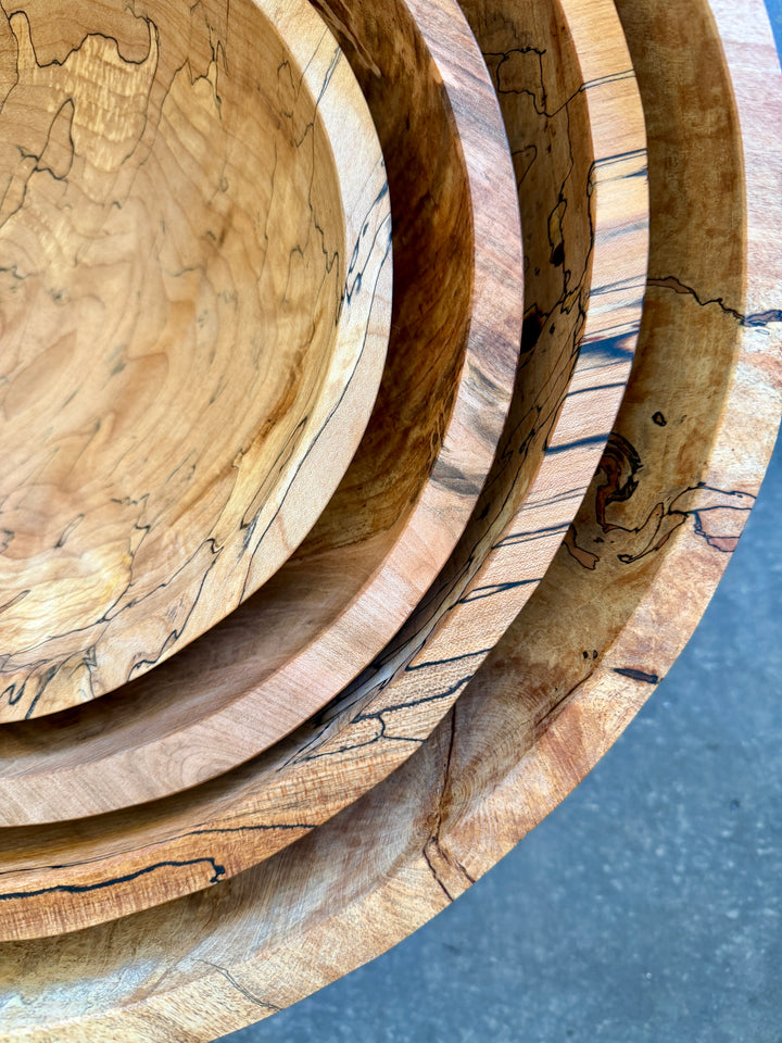 Spencer Peterman - Classic Spalted Ambrosia Maple Bowl  | 18"