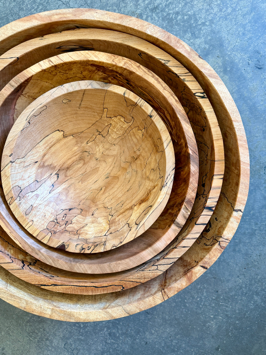 Spencer Peterman - Classic Spalted Ambrosia Maple Bowl  | 18"