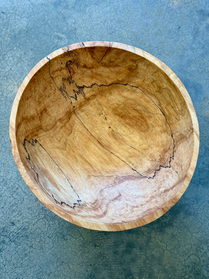 Spencer Peterman - Classic Spalted Ambrosia Maple Bowl  | 18"