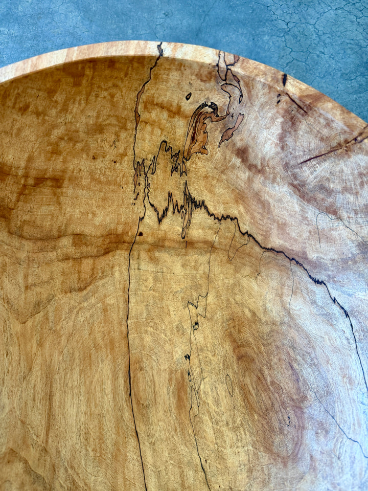 Spencer Peterman - Classic Spalted Ambrosia Maple Bowl  | 18"