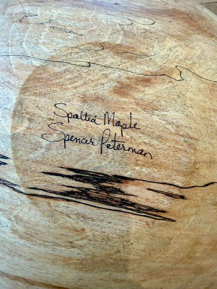Spencer Peterman - Classic Spalted Ambrosia Maple Bowl  | 18"
