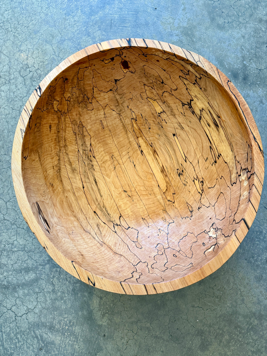 Spencer Peterman - Classic Spalted Ambrosia Maple Bowl | A | 15"