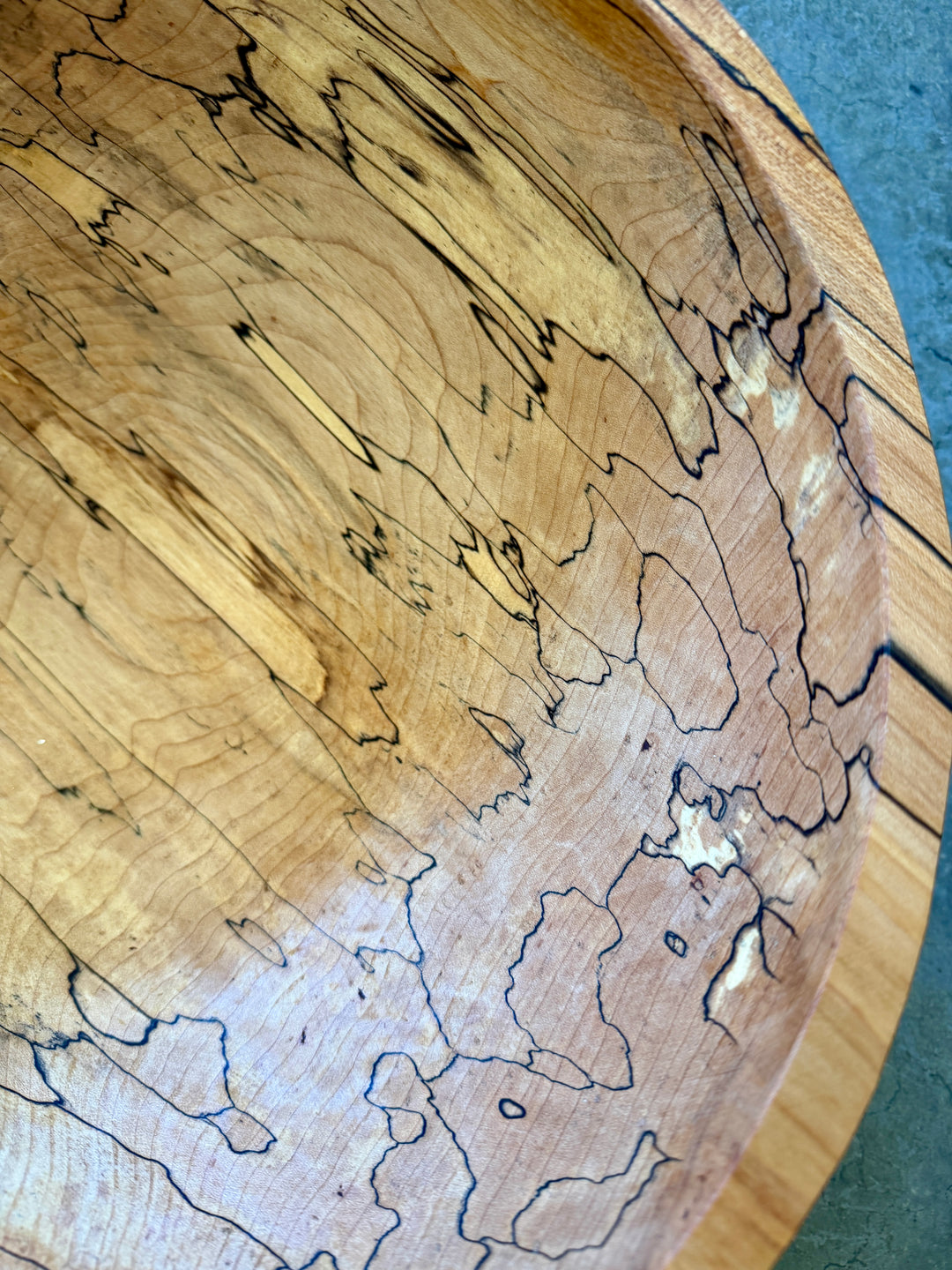 Spencer Peterman - Classic Spalted Ambrosia Maple Bowl | A | 15"