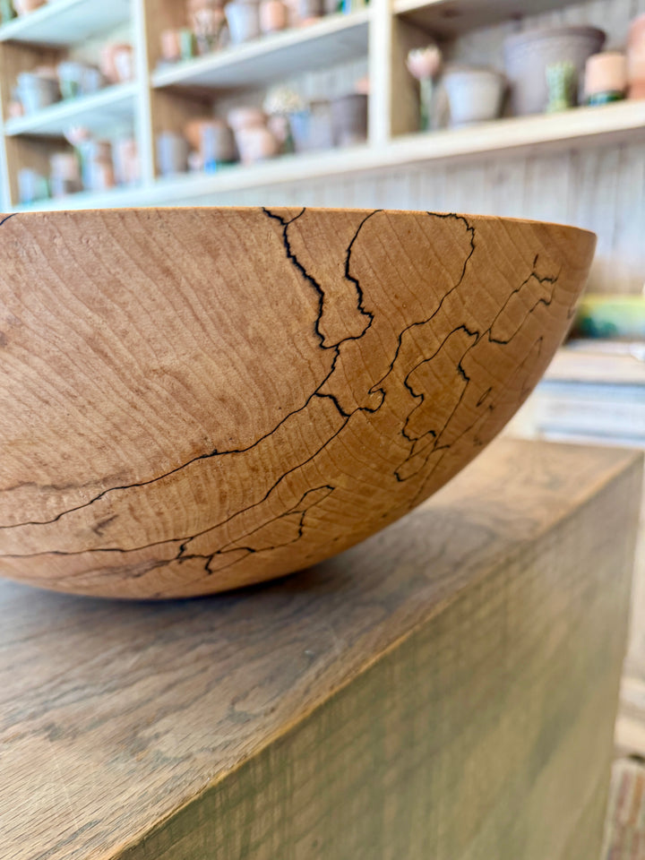 Spencer Peterman - Classic Spalted Ambrosia Maple Bowl | A | 15"