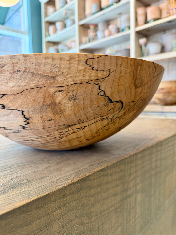 Spencer Peterman - Classic Spalted Ambrosia Maple Bowl | B | 15"