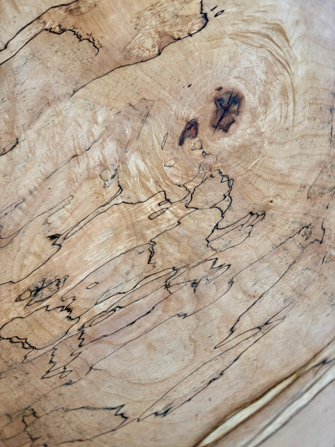 Spencer Peterman - Classic Spalted Ambrosia Maple Bowl | C | 15"