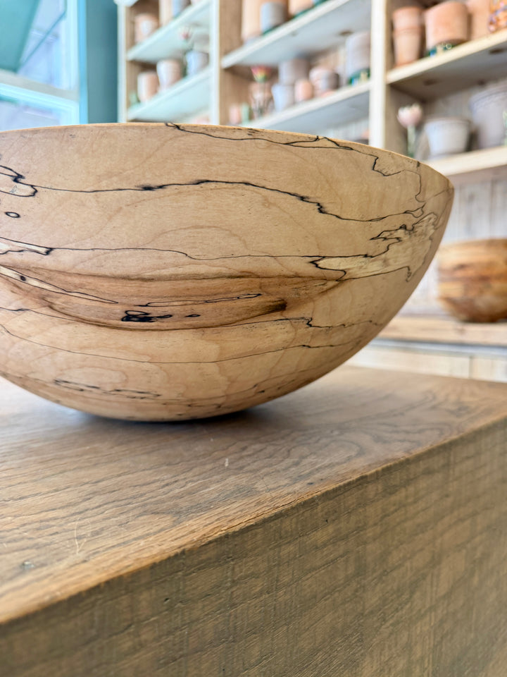 Spencer Peterman - Classic Spalted Ambrosia Maple Bowl | C | 15"
