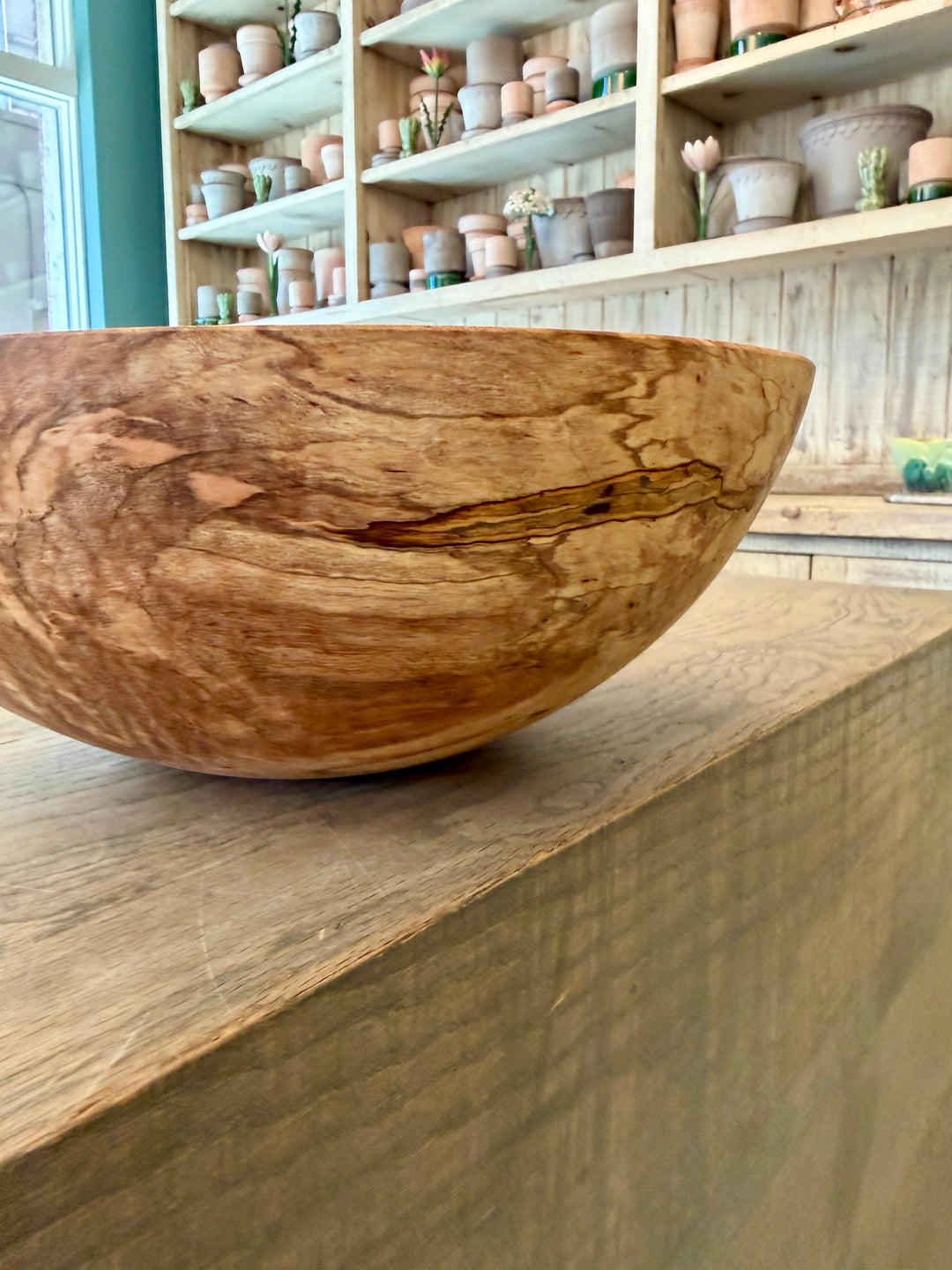 Spencer Peterman - Classic Spalted Ambrosia Maple Bowl | A | 13"