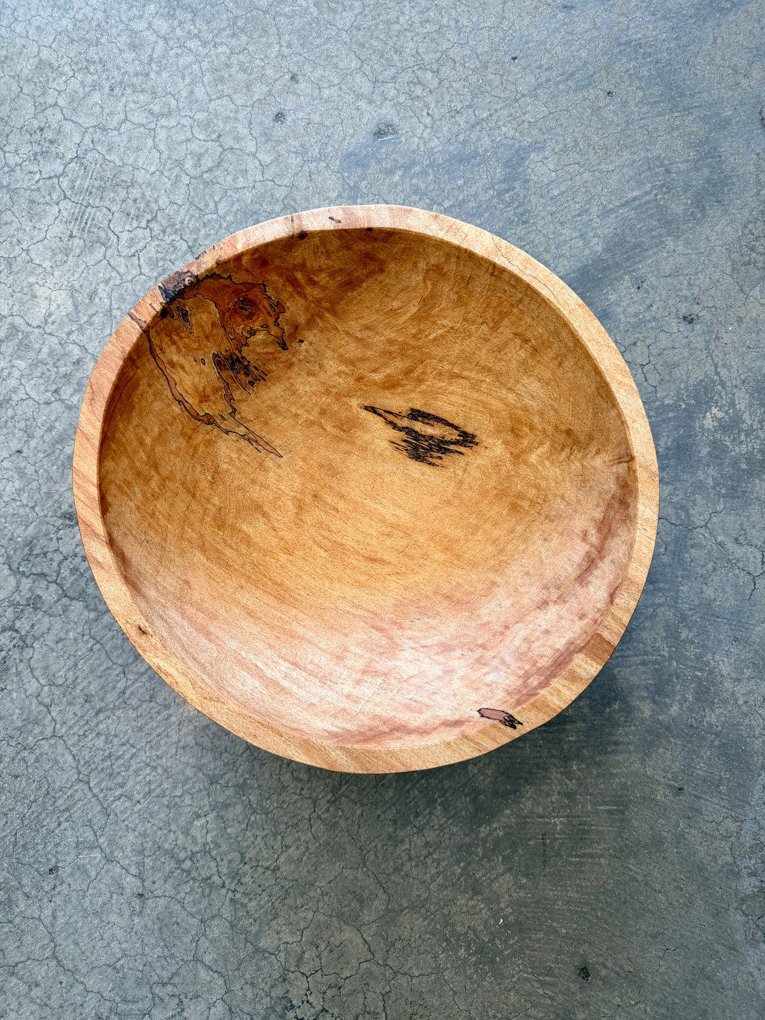 Spencer Peterman - Classic Spalted Ambrosia Maple Bowl | B | 13"