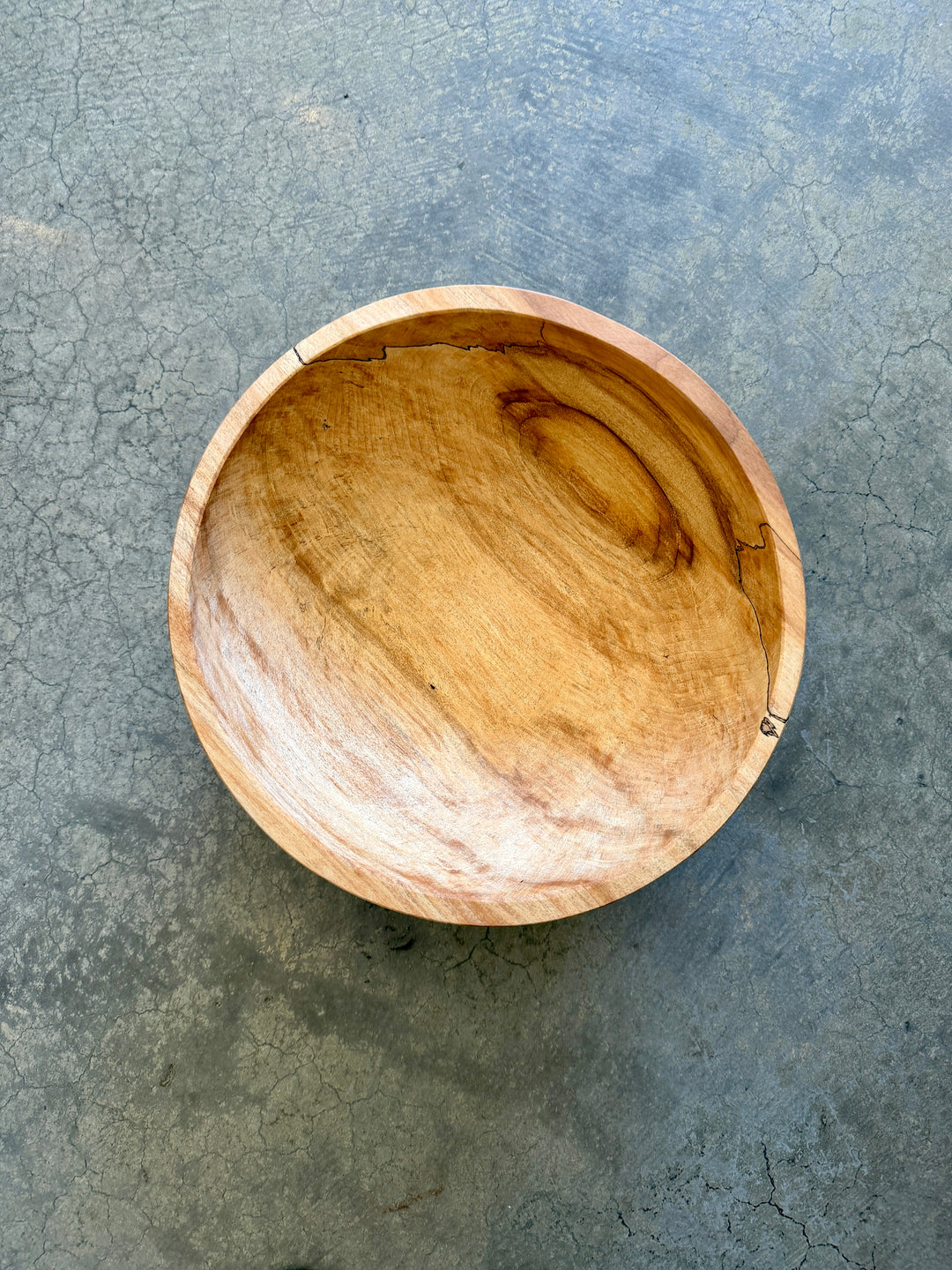 Spencer Peterman - Classic Spalted Ambrosia Maple Bowl | D | 13"