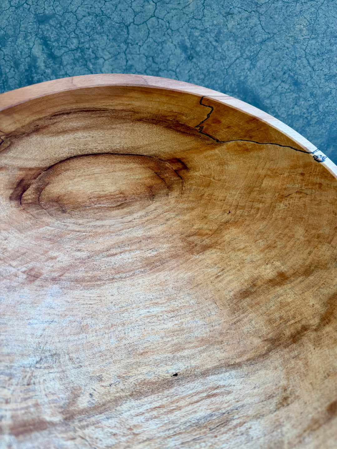 Spencer Peterman - Classic Spalted Ambrosia Maple Bowl | D | 13"