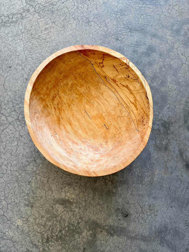 Spencer Peterman - Classic Spalted Ambrosia Maple Bowl | C | 13"