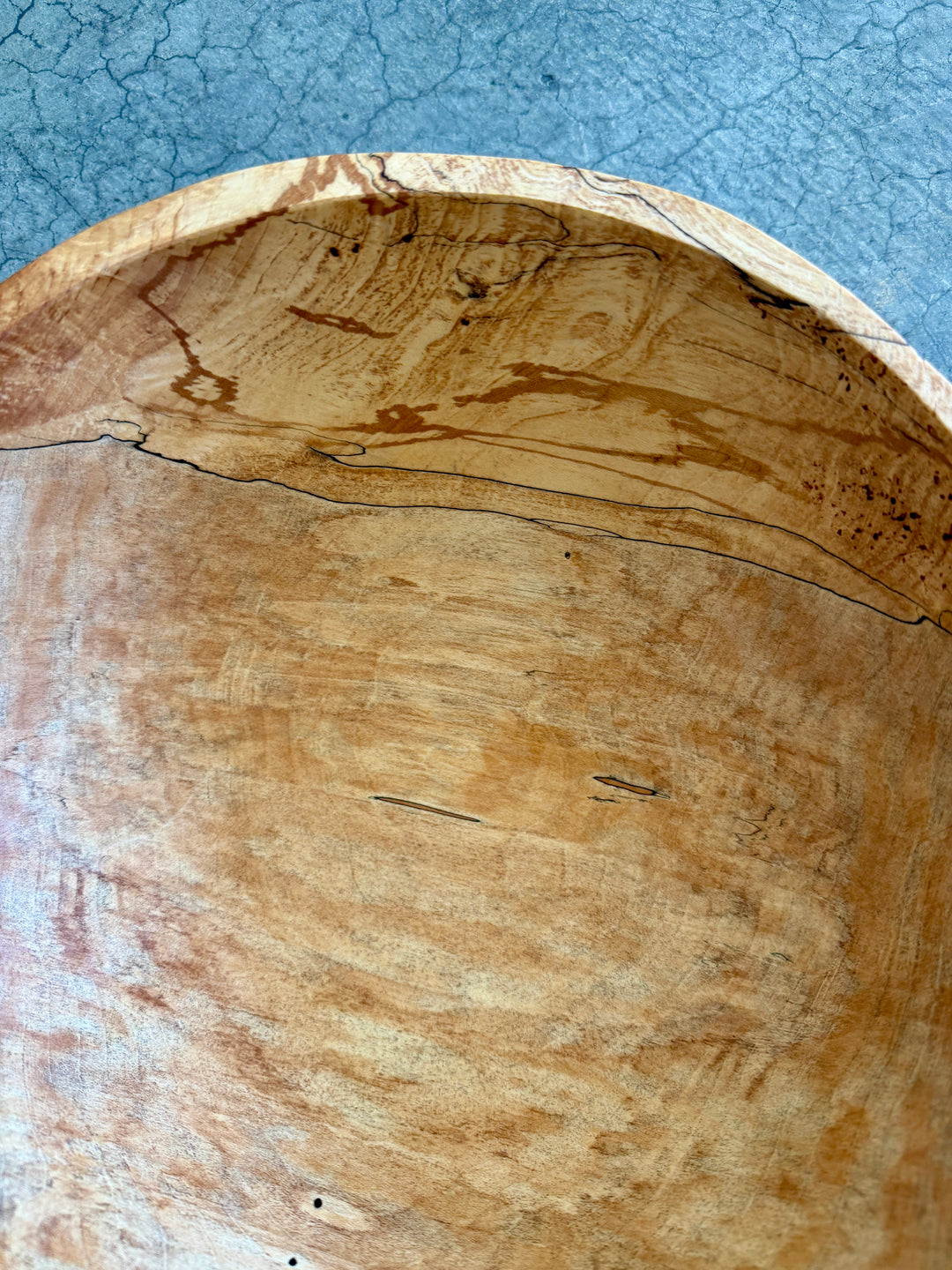Spencer Peterman - Classic Spalted Ambrosia Maple Bowl | C | 13"