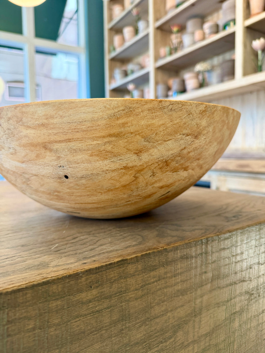 Spencer Peterman - Classic Spalted Ambrosia Maple Bowl | C | 13"