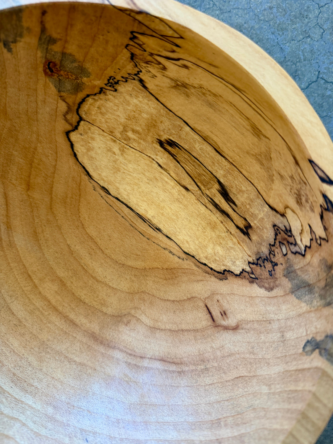 Spencer Peterman - Classic Spalted Ambrosia Maple Bowl  | 10" | A
