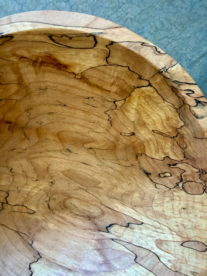 Spencer Peterman - Classic Spalted Ambrosia Maple Bowl  | 10" | C