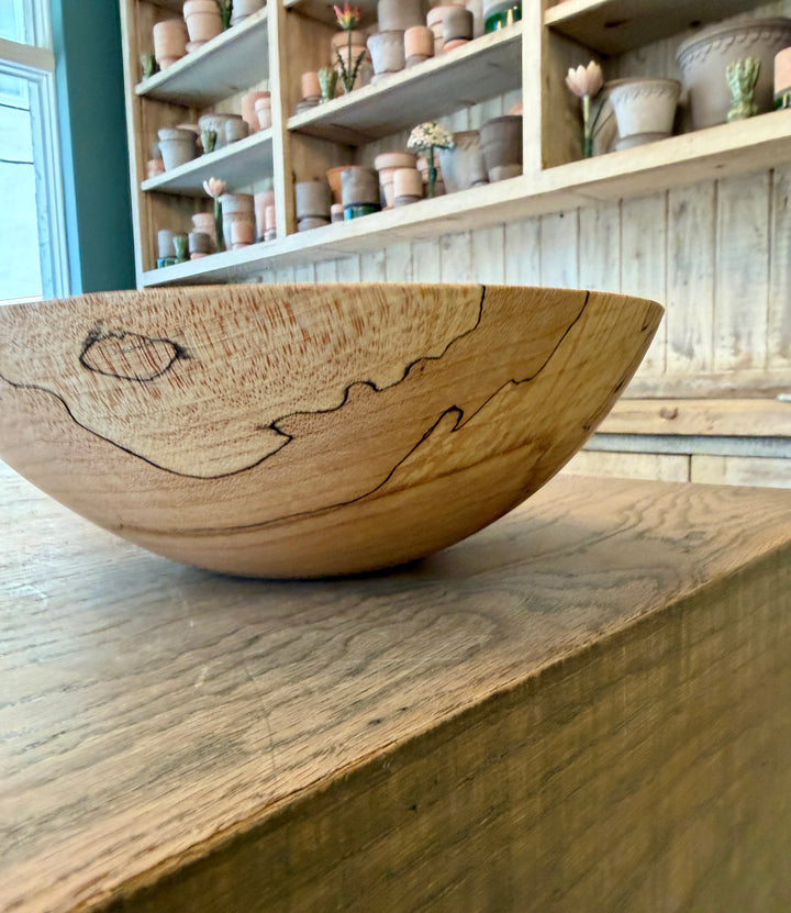 Spencer Peterman - Classic Spalted Ambrosia Maple Bowl  | 10" | C