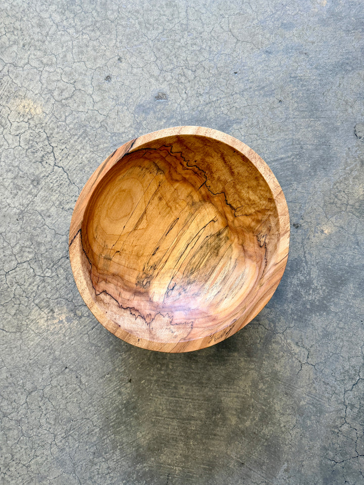 Spencer Peterman - Classic Spalted Ambrosia Maple Bowl  | 10" | D