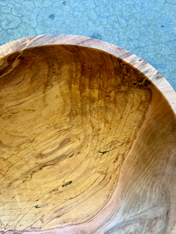 Spencer Peterman - Classic Spalted Ambrosia Maple Bowl  | 10" | E
